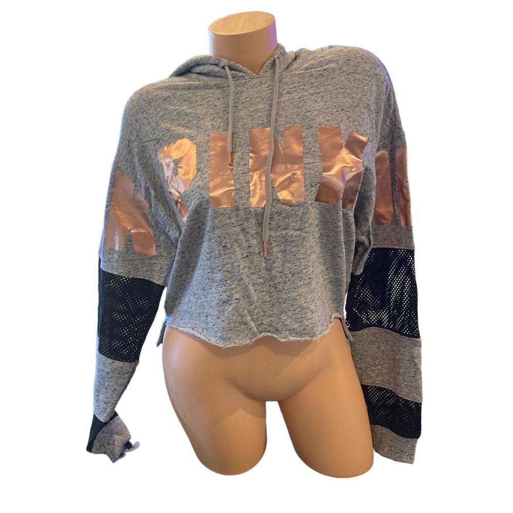Victoria's Secret PINK Logo Crop Hoodie